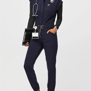 Rafaela Cargo ScrubJumpsuit Figs